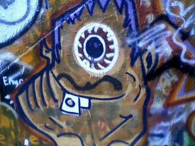 Snaggletoothed Cyclops Graffiti