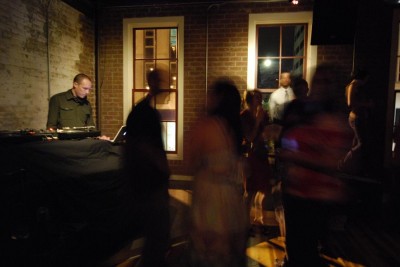 People dancing to the Dj's music on a Friday night, at The Hive.